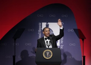 President Barack Obama speaks at the Congressional Hispanic Caucus Institute's 33rd Annual Awards Gala at the Washington Convention Center in Washington, Wednesday, Sept. 15, 2010.(AP Photo/Carolyn Kaster)