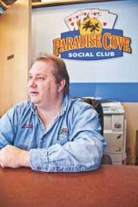 Brian Johnson, owner of card room Paradise Cove Social Club on Bell near Reems Road in Surprise, says he has made every effort to follow the state laws and his club is open to inspection by the Department of Gaming any time. (Photo by Ryan Cook/RJ Cook Photography)