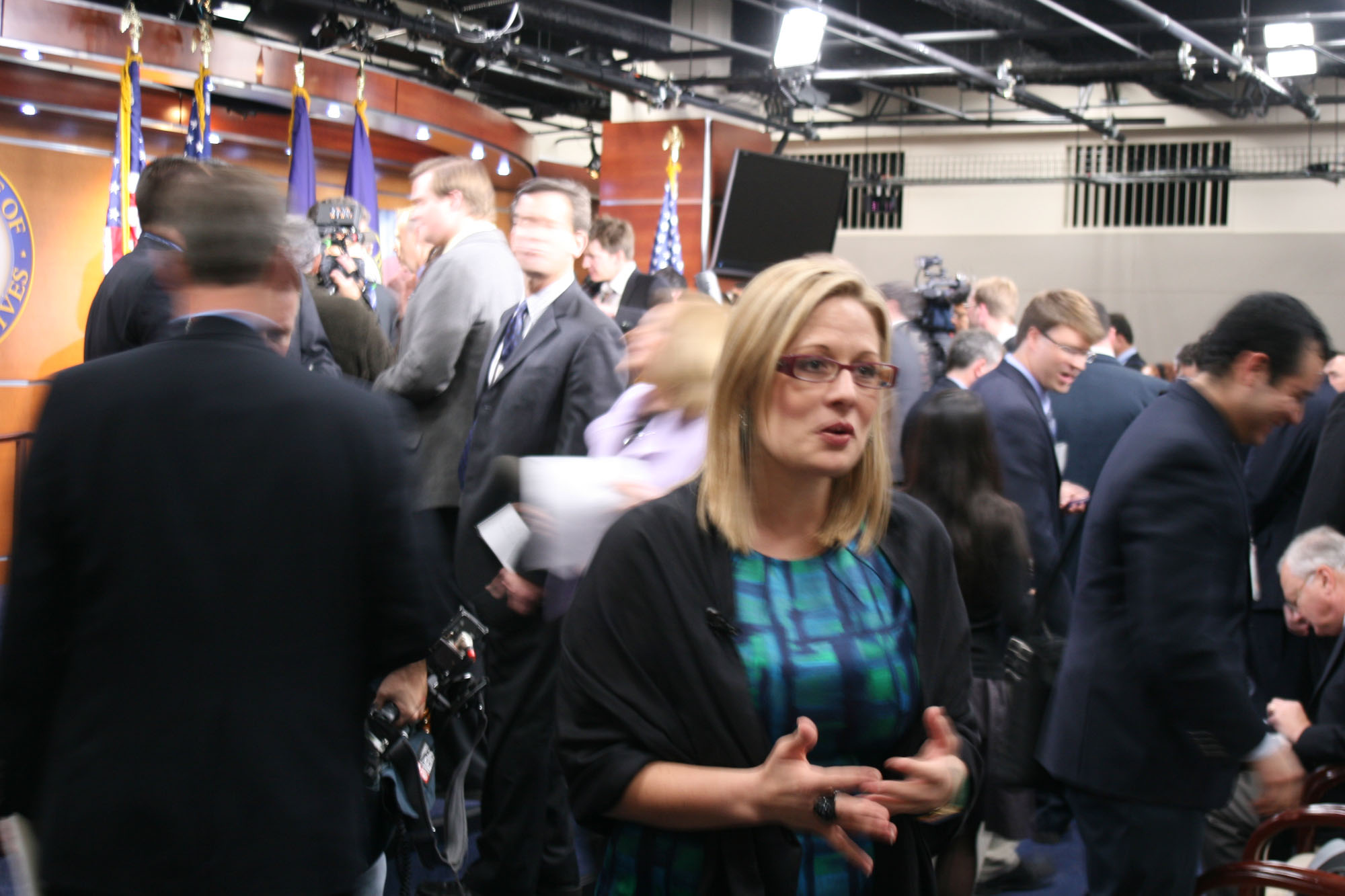 Arizona Rep. Kyrsten Sinema was in Washington for orientation with other newly elected members of Congress. Sinema’s GOP challenger conceded the race this weekend, with the latest returns showing her ahead by several thousand votes. (Cronkite News Service photo by Matthew Standerfer)