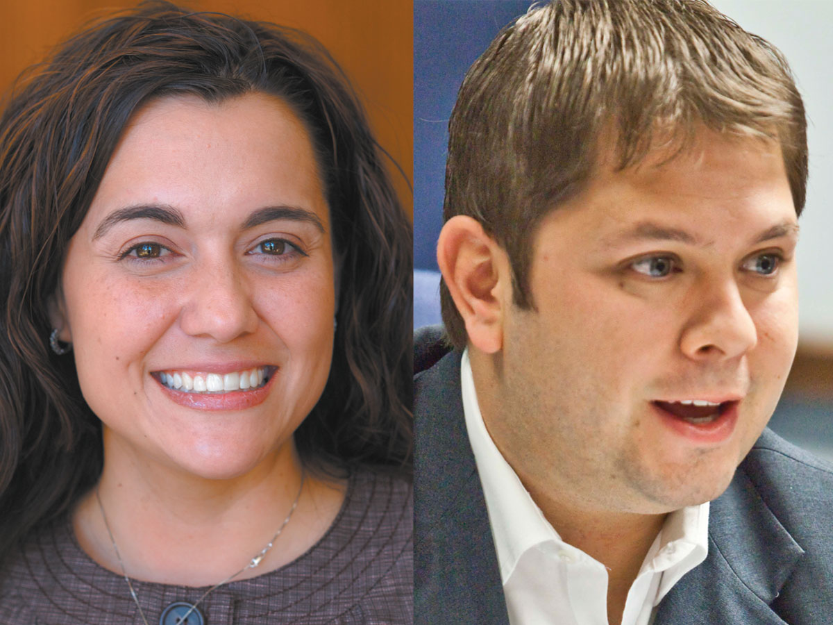 House Minority Whip Anna Tovar and House Minority Assistant Leader Ruben Gallego (File photos)