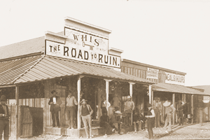 Whiskey the Road to Ruin Saloon in Gila Bend.