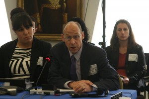 Robert Pauw argued to the OAS’ Inter-American Commission on Human Rights that U.S. immigration policies contravene international human rights standards aimes at protecting children and family unity, as well as fundamental due process and workers’ rights. (Cronkite News Service photo by Pei Li)