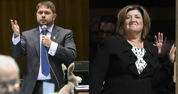 Ruben Gallego and Mary Rose Wilcox (AP Photos)