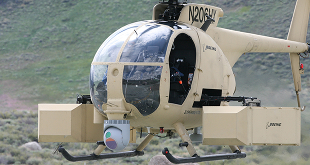 Arizona agencies have received nine military helicopters from program 1033, two of which were originally attack helicopters like this MH-6/AH-6 “Little Bird.” (Photo by Chief Warrant Officer Keith A. Stevenson/Defense Department)