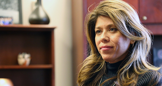 House Minority Leader Rebecca Rios (D-Phoenix) (Photo by Rachel Leingang/Arizona Capitol Times)