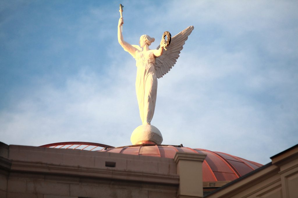 Winged Victory atop the Arizona Capitol Building (Photo by Gage Skidmore/Flickr)