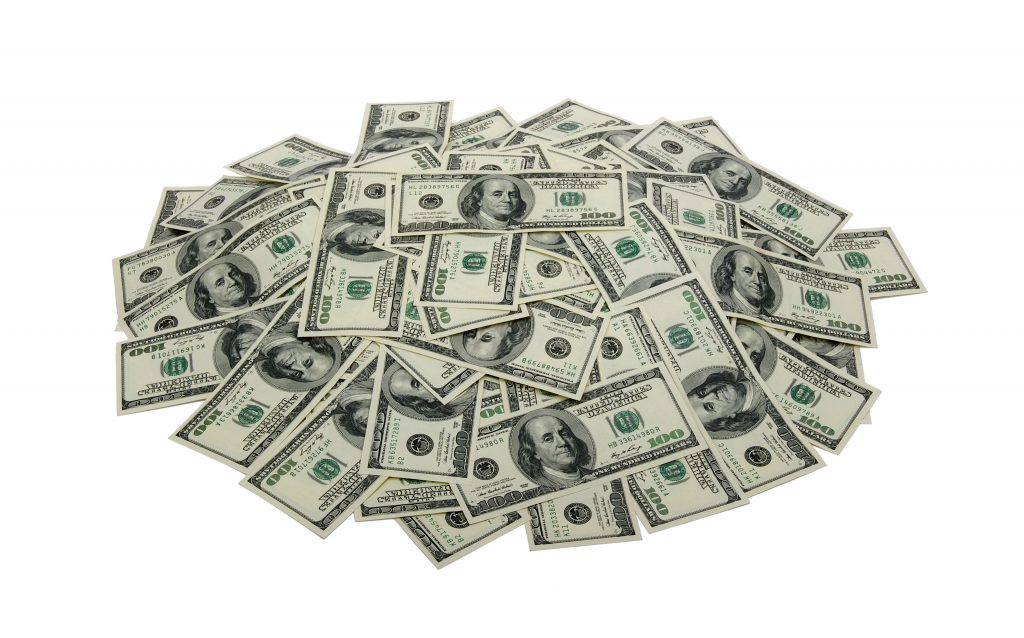 heap of dollars, money background