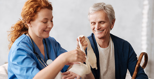 disabilities, abuse, elderly, vulnerable, healthcare worker helping elderly man