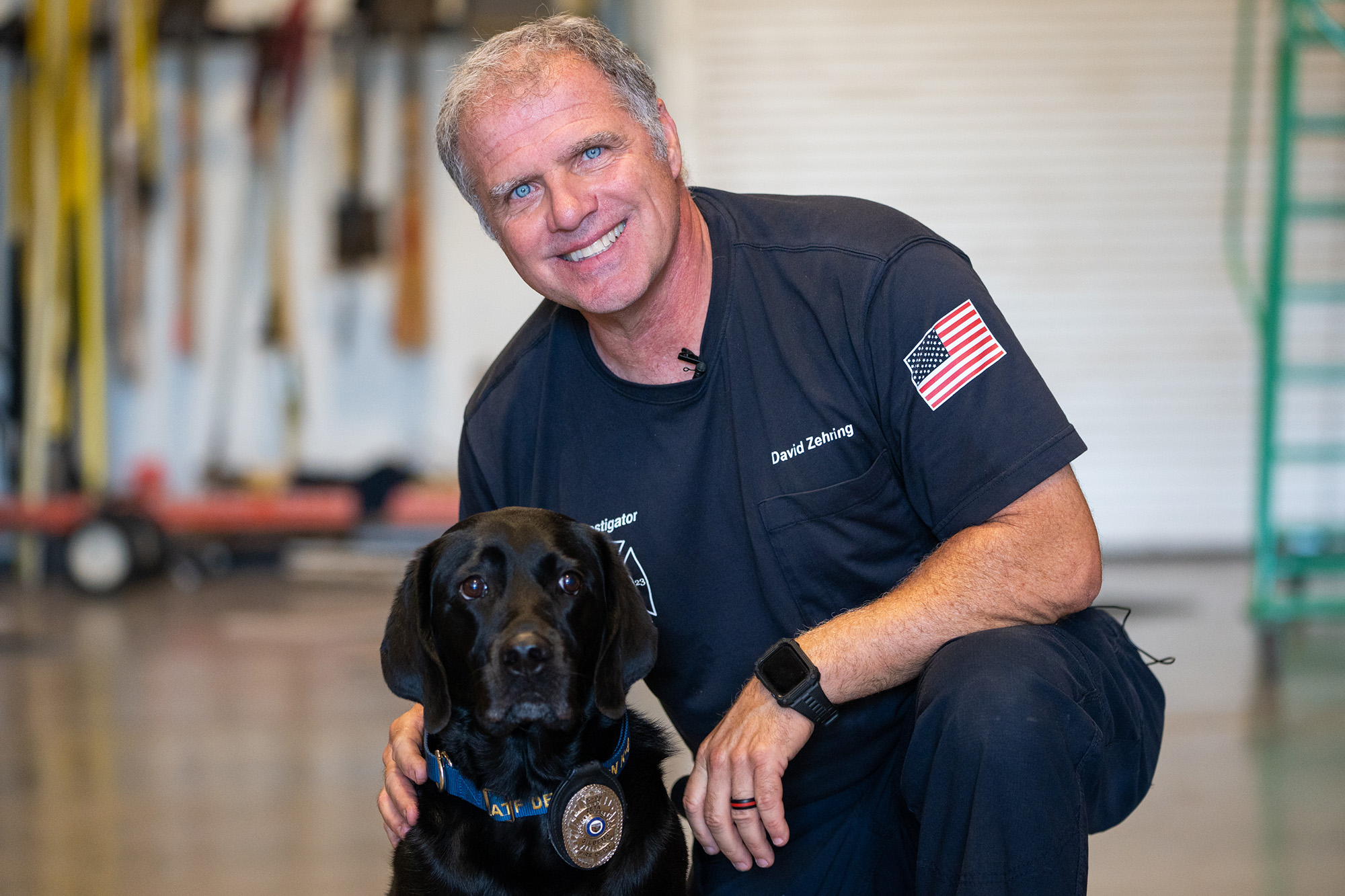 arson dog, Gilbert Fire and Rescue, Bureau of Alcohol, Tobacco, Firearms and Explosives, arson cases, Labrador retriever, accelerant detection canine