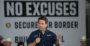 border, campaign, migrants, U.S.-Mexico border, DeSantis, Trump, Biden, immigration