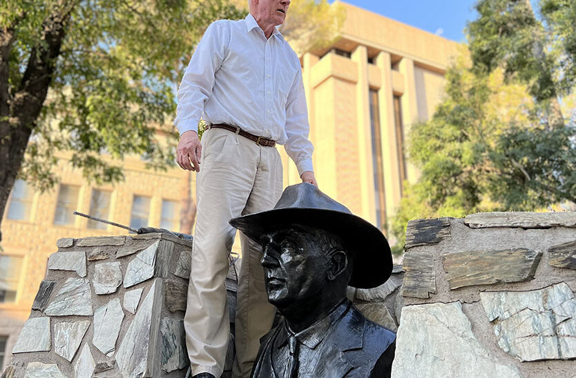 Rusty Bowers, Capitol, bust, Carl T. Hayden