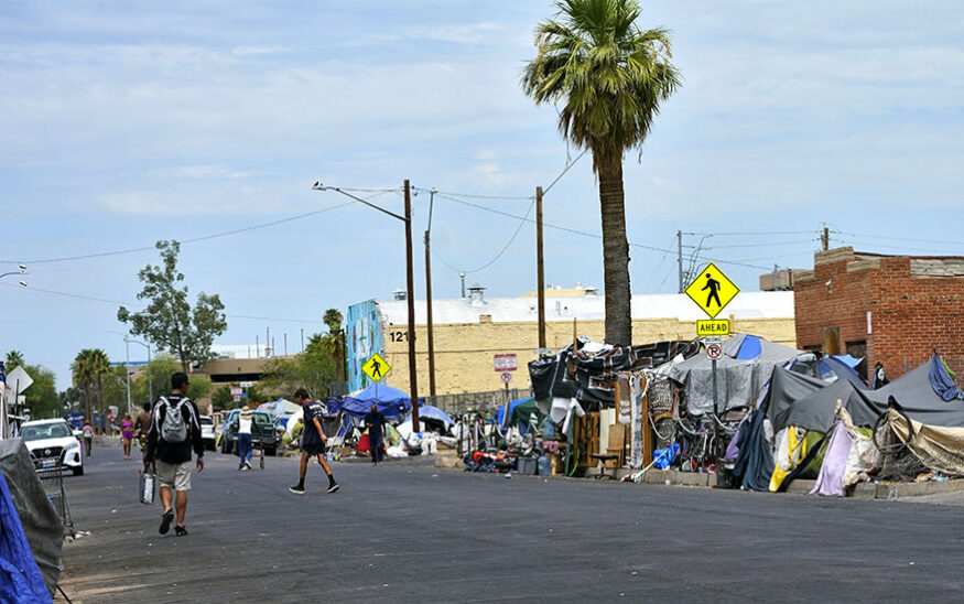 homelessness, homeless individuals, “the Zone," city of Phoenix, property owners, lawsuit