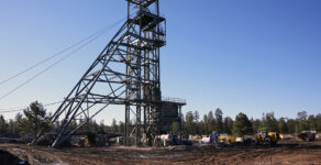 The shaft tower at the Energy Fuels Inc. uranium Pinyon Plain Mine is shown Wednesday, Jan. 31, 2024, near Tusayan, Ariz. The largest uranium producer in the United States is ramping up work just south of Grand Canyon National Park on a long-contested project that largely has sat dormant since the 1980s.