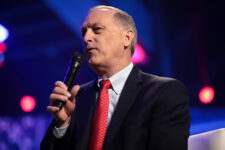 U.S. Rep. Andy Biggs speaking with attendees at the 2021 AmericaFest at the Phoenix Convention Center. (Gage Skidmore / Flickr)